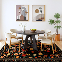 Washable Large Soft Rugs for Living Room Vintage Carpet Area Rugs for Bedroom Non-Slip Stain Resistant Under Table Rug