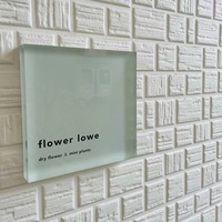Plaque de porte personnalisée en acrylique transparente épaisse – Panneau mural personnalisé avec nom d'entreprise et numéro pour bureau et salon