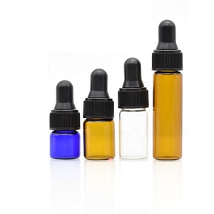 Hổ phách Nước Hoa Thủy Tinh Mẫu lọ 1ml2ml 3ml 5ml với ống nhỏ giọt rò rỉ-proof cap mini xách tay tinh dầu chai - Product Image 1