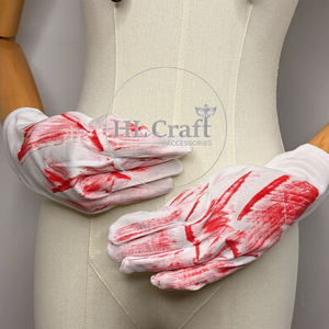 HLC Halloween Psycho Horror Kostümzubehör Blutige Sonnenbrille und Blutende Hosenträger-Handschuhe Sets Gruselige Party-Dekorationen - Product Image 4