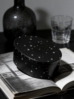 Boîte cadeau elliptique en papier kraft pour emballage de confiseries - Boîte à souvenirs de mariage, boîte vide pour savon artisanal aux raisins de saison