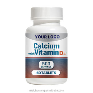 Oem Private Label Vitamine D3 & Calciumsupplement Voor Volwassenen Tieners Kinderen-Tabletten Met Vloeibare Carbonaatcapsules - Product Image 4