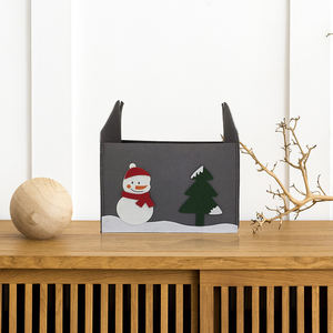 Bolsas de Tela para Jardín Ecológicas y Duraderas con Logotipo Navideño Personalizado, Cesta de Fieltro para Patatas, para Regalos y Empaque - Product Image 3