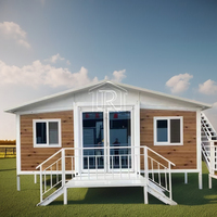 Maison conteneur préfabriquée pliante de sécurité empilable pliable extensible de luxe 20 pieds expédition petites maisons maisons préfabriquées