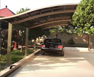 Abri de voiture en polycarbonate PC avec cadre en <span class=keywords><strong>aluminium</strong></span> épaissi, résistant à la pluie et au soleil, pour villa résidentielle - Product Image 3