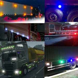 2PCS 12V 24V Feux de position latéraux LED pour camion, feux arrière d'avertissement, feux extérieurs pour voiture, remorque, camion, caravane, bus pour Kamaz - Product Image 2