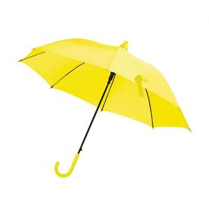 Ombrello Giallo Transizionale Reversibile 103cm con Sistema Anti-Goccia Semi-Automatico, Stile Casual Bohemien Tradizionale con Motivo a Righe - Product Image 1