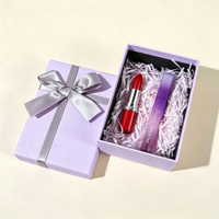 Coffret cadeau de luxe violet, kit de gloss à lèvres mat, ensemble de maquillage cosmétique pour femmes, cadeau d'anniversaire, cadeau de la Saint-Valentin, cadeau de festival, logo personnalisé