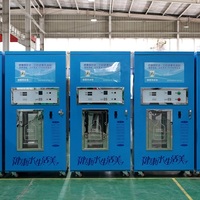Máquina Expendedora de Agua Purificada RO Tipo ATM, Capacidad de 224L, Pantalla LED, Autolimpieza, Software de Gestión de Inventario 4G LTE