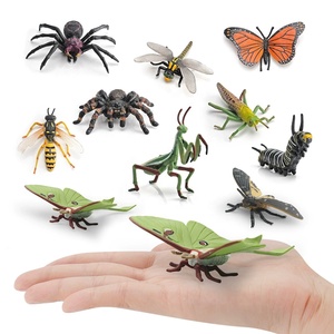 Modè<span class=keywords><strong>les</strong></span> d'<span class=keywords><strong>insectes</strong></span> et d'animaux de la forêt tropicale simulés, décorations solides : araignée venimeuse, frelons, mantes, sauteurs - Product Image 3
