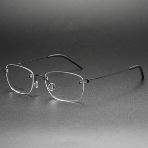 SH297 Chine fabrication sans monture montures de lunettes optiques femmes Stock titane lunettes lunettes - Product Image 4
