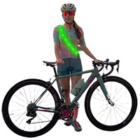 Gilet d'épaule luminescent LED Cyclisme Running Sports Gilet de sécurité Flashing Visibility Outdoor Night Reflective Belt