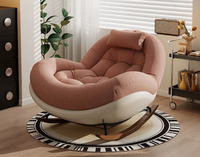 Fauteuil de balcon en forme d'escargot, chaise à bascule, canapé individuel de salon, fauteuil inclinable de luxe, canapé paresseux, pour usage domestique et hôtelier