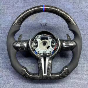 Volante de Fibra de Carbono YLC para <span class=keywords><strong>BMW</strong></span> F30 F10 E90 E70 E71 F35 F22 F18 E46 <span class=keywords><strong>E36</strong></span> E60 M3 M4 M5 M, Volante Deportivo - Product Image 2
