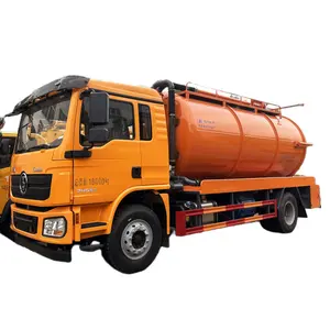 中国沙克曼4X2 14立方米14cbm街下水道清洁车污水清洁机卡车