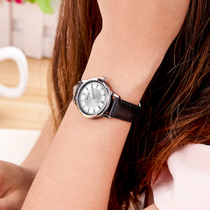 Reloj de Cuarzo MIGE para Mujer, de Acero Inoxidable, con Correa de Cuero, Elegante, con Visualización de Fecha Analógica, Caja Redonda de 30 mm, Cristal de Zafiro - Product Image 6