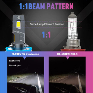 X-7SEVEN Vente flash Prix d'usine XYUN 150W Super puissance Phare LED Canbus pour voiture H4 H11 H1 H7 HB3 HB4 Lumière pour voitures universelles - Product Image 4