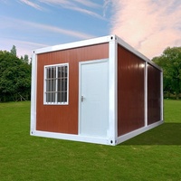 Casa Contenedor Modular Comercial Personalizada con Certificación CE, Estructura de Acero Ligero, Resistente al Fuego y al Viento, para Oficinas, Hoteles
