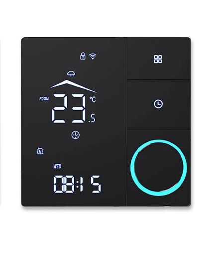 Rotary Knob WiFi Smart Thermostat Multi Function Voice Control Programmable Digital Temperature Controller Heating System
