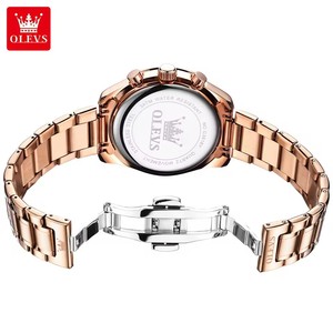   Montre de marque multifonctionnelle à quartz pour hommes, bracelet en acier étanche 3618 - Product Image 5