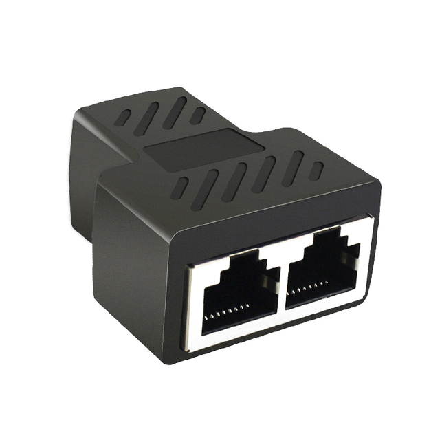 Ethernet Switch Network Port Extender RJ45 Network Cable Extender One to Two Adapter Connector Splitter