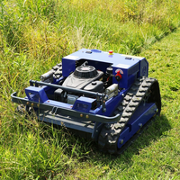 Tondeuses à gazon télécommandées sur chenilles, à double moteur brushless 1500W, largeur de coupe 550mm, pour l'entretien des jardins - Vente en gros directe