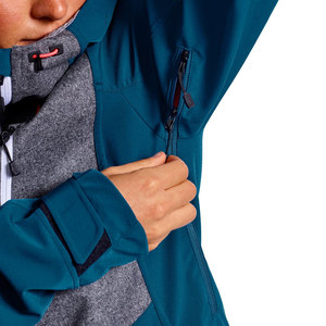 Hot Sale Men's Winter Waterproof Softshell <b>Jacket</b> with Stand Collar Zipper Front Hooded Eco-Friendly & Windproof for Hiking - Product Image 3