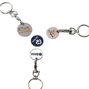 <b>Custom</b> Metal Caddy Coin Token, Caddy Coin <b>Keychain</b>, Canada Metal Trolley Coin Chip - Product Image 6