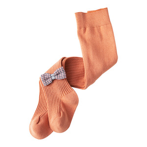 Bambini collant bambini pettinato cotone della ragazza straggly arco ghette del bambino calzini delle ragazze boutique di colore solido delle ragazze <span class=keywords><strong>calzamaglia</strong></span> all'ingrosso - Product Image 2