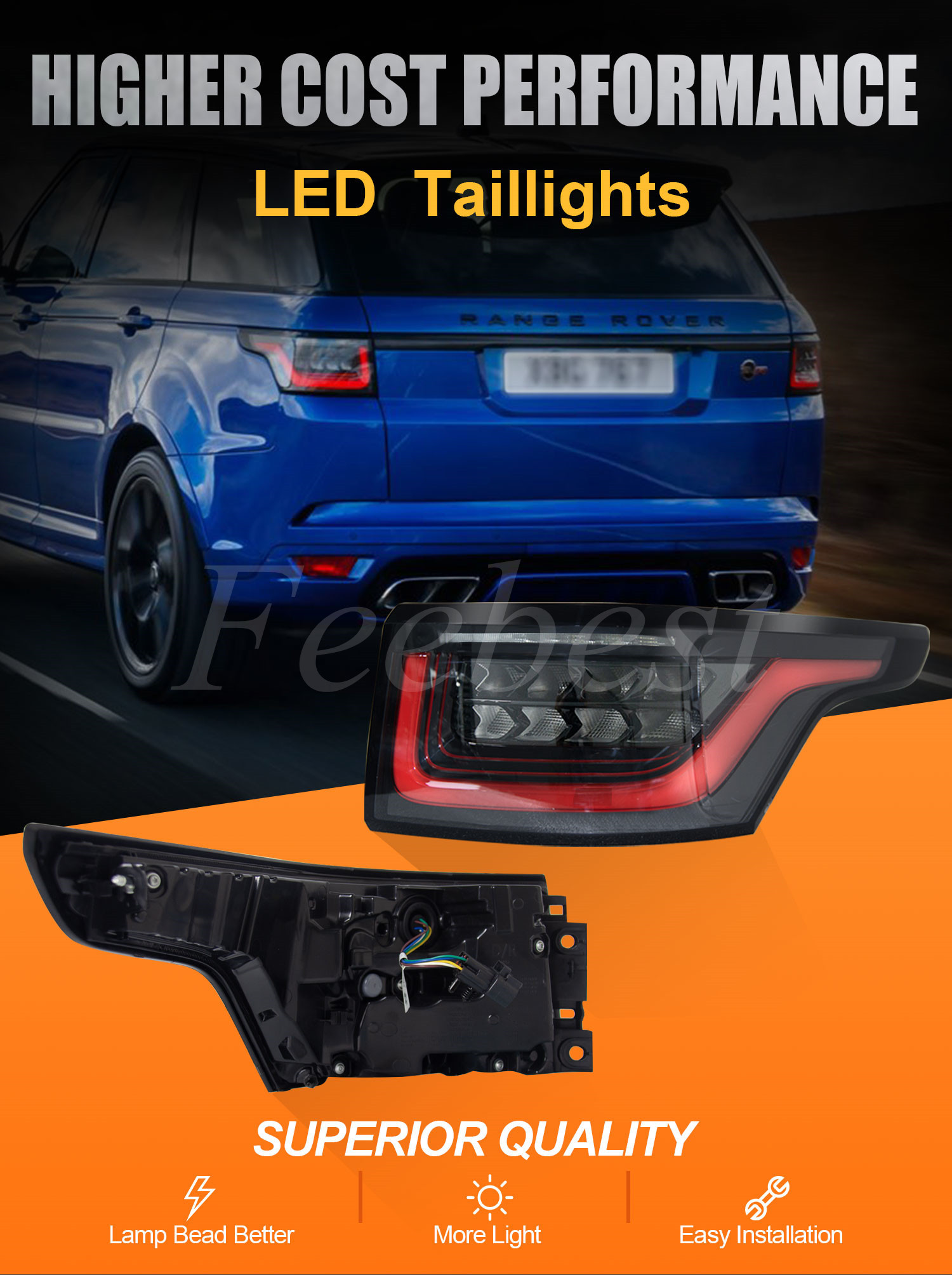 レンジローバースポーツ L494 2014-2022用テールライト スモーク仕様 レンジローバースポーツ L494 2014-2022用テールライト スモーク仕様