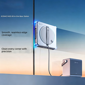 Robot <span class=keywords><strong>Lavavetri</strong></span> Ecovacs W2S All-in-One Base Edition, Controllato da App, Riconoscimento Immagini, Pulizia Automatica a Spruzzo per Casa - Product Image 3