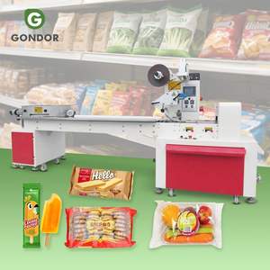 Machine à emballer automatique horizontale pour serviettes de table, sachets pour savon de bar, qualité alimentaire, multifonctionnelle, certifiée ISO - Product Image 1