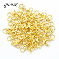 Crochets de fermoir à homard en alliage plaqué 8 couleurs pour collier et Bracelet, chaîne de bricolage, résultats de bijoux V107 40 pièces/sac