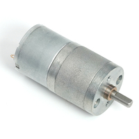 Moteur DC à aimant permanent 12 V 25 mm 6 V, petit moteur à engrenages à couple élevé, brosse, arbre de sortie central, pour ventilateur