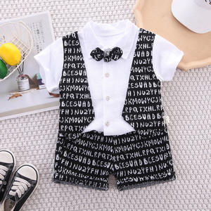 <span class=keywords><strong>Traje</strong></span> Casual de Verano de Dos Piezas para Niños, Estilo Británico, Diseño Sólido, Chaleco de Manga Corta, Tallas Pequeñas <span class=keywords><strong>y</strong></span> Medianas, para Niños - Product Image 4