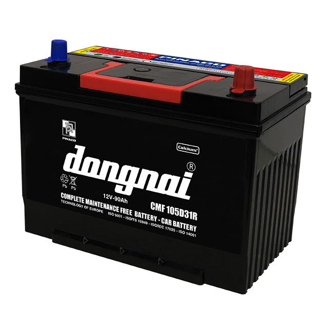 CMF 105D31R (12V - 90Ah) Dongnai High Quality Maintenance Free Automotive Car Battery Made in Vietnam