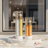 Nouvelle Arrivée Flacons Pompe Airless à Double Chambre en Plastique ABS PP pour Emballage de Sérums, Crèmes Visage et Nettoyants Faciaux