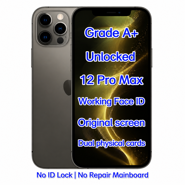 Wholesale Unlocked  iPhone 12 Pro Max Graphite 256GB Original Smartphone High Quality Mobile Phone Global Unlocked Bulk