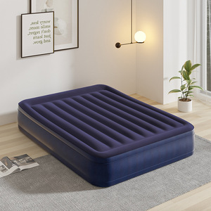 Matelas pneumatique gonflable 200x150x42cm, surface floquée, double épaisseur, pour usage domestique et extérieur - Product Image 2
