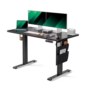 Bureau de jeu électrique à hauteur réglable avec moteur unique personnalisé, table multifonctionnelle pour la maison, le bureau et l'étude, réglable pour un confort optimal - Product Image 1