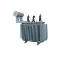 Transformateur triphasé à huile avec bobinages en cuivre sans oxygène, équipement électrique, fournitures d'équipement de distribution d'énergie