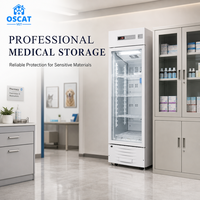 OSCAT 238L 2~8 ℃   Réfrigérateur de laboratoire avec contrôle par microprocesseur, alarme haute/basse température et dégivrage automatique pour usage pharmaceutique et hospitalier