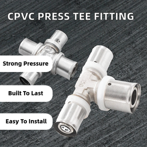 Высококачественные фитинги из ХПВХ: тройник пресс-фитинг с гладкой поверхностью, латунный, для высокого давления, тип TH/U, пресс-инструменты для труб - Product Image 2