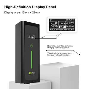 ODM 7KW แบบพกพา zencar C10 TPU ที่ชาร์จ J1772ชนิด1ระดับ2 EV ชาร์จไฟในรถยนต์บ้านได้อย่างรวดเร็วได้รับการรับรอง CE - Product Image 3