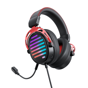 Auriculares Gamer con cable personalizados de fábrica Altavoz de 40mm con luz RGB para PS4/PS5 XBOX Audiophile DJ Aviation Mobile Phone 1 año - Product Image 1