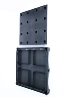 Jardinière surélevée en plastique pour l'extérieur, pour légumes, herbes et fleurs, durable, résistante aux UV, bac de jardin surélevé