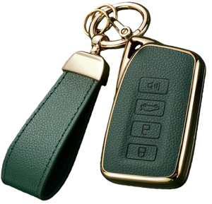 Leder-TPU-Schlüsseletui für Lexus ES, IS, GS, NX, <span class=keywords><strong>RX</strong></span>, RC, GX, LX <span class=keywords><strong>570</strong></span>, 200, 250, 300, 350 <span class=keywords><strong>Mini</strong></span> – Fernbedienungs-Schlüsselhülle, Schutzhülle - Product Image 5