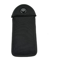 Pochette de téléphone à fermeture à pression en tissu polyester personnalisée à faible MOQ pour iPhone 18 Pro Max et toutes marques de téléphones, avec protection anti-signaux