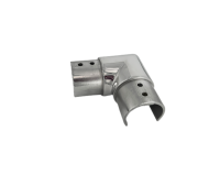 Connecteur d'angle en acier inoxydable 42,4 mm pour systèmes de tubes de main courante et raccords de tubes de garde-corps en verre