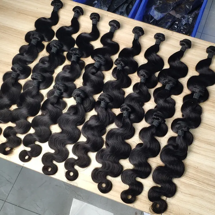 Wholesale Brazilian Human Hair Weaves Bundles 10 Pieces 10-40 Inch Bundles With Straight Body Wave Water Wave Deep Wave